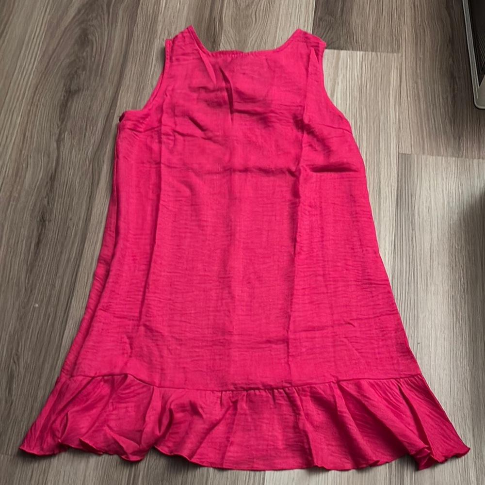🌹Pink Sleeveless Dress with bow accent on the back